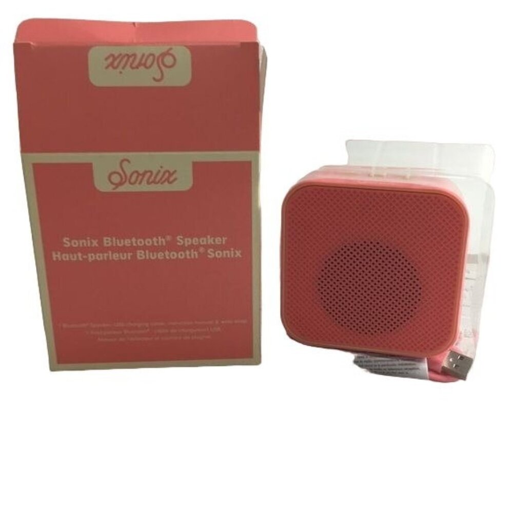 Sonix SNX-TE-003 Womens Bluetooth Small 3x3x2 Speaker Pink New